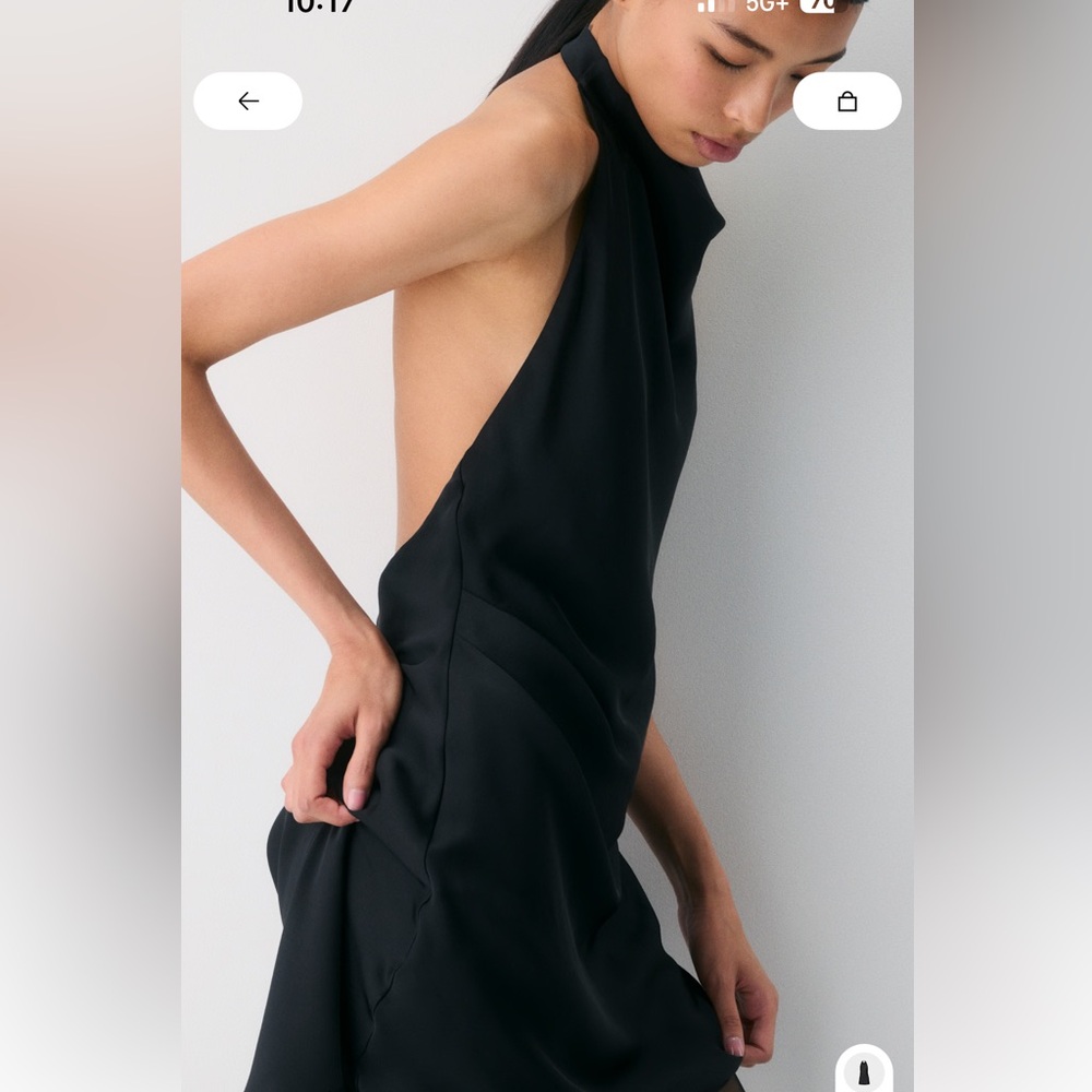 Aritzia Babaton Black Halter Dress - Picture 4 of 9